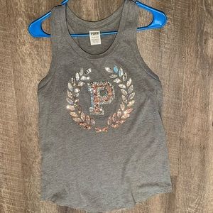 Victoria’s Secret PINK Sequinced Tank Top
